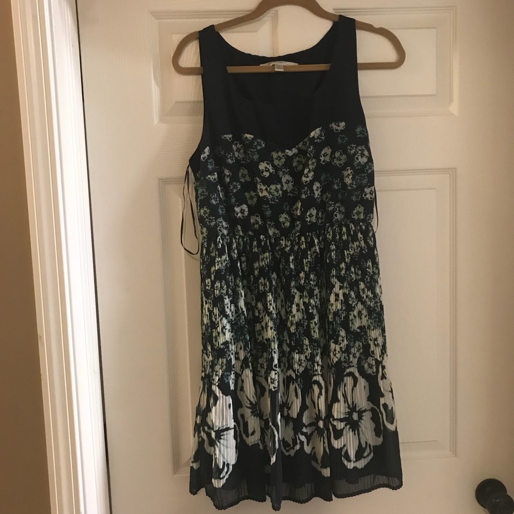 LC Lauren Conrad Blue Floral Dress Size 12